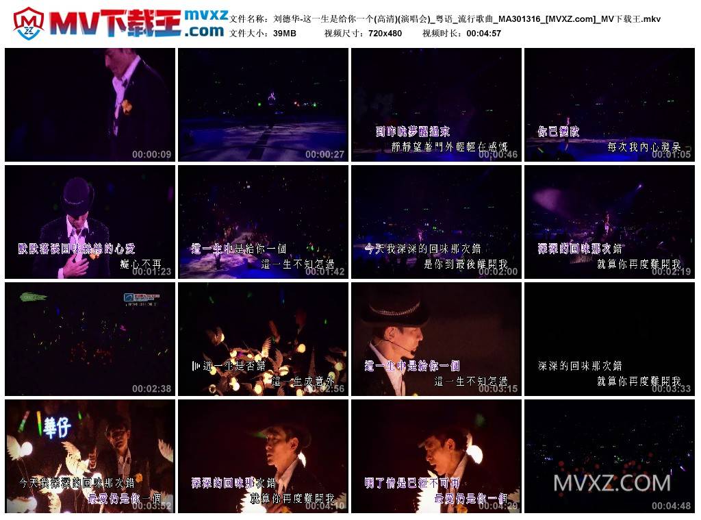 刘德华-这一生是给你一个(高清)(演唱会)_粤语_流行歌曲_MA301316